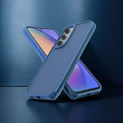 Samsung Galaxy A14 4g Kılıf Elegant Kapak - Açık Mavi
