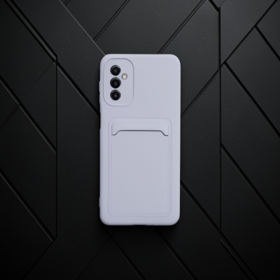 Samsung Galaxy A14 4g Kılıf Kelvin Kartvizitli Silikon - Lila