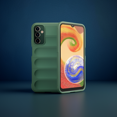 Samsung Galaxy A14 4g Kılıf Optimum Silikon - Koyu Yeşil