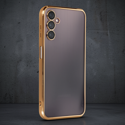 Samsung Galaxy A14 4g Kılıf Razer Lensli Silikon - Gold