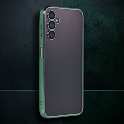 Samsung Galaxy A14 4g Kılıf Razer Lensli Silikon - Yeşil