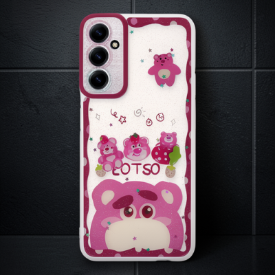 Samsung Galaxy A14 4g Kılıf Sweet Desenli Silikon Kapak - Pembe