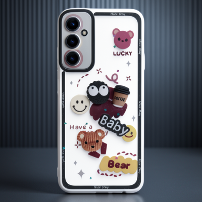 Samsung Galaxy A14 4g Kılıf Sweet Desenli Silikon Kapak - Sarı