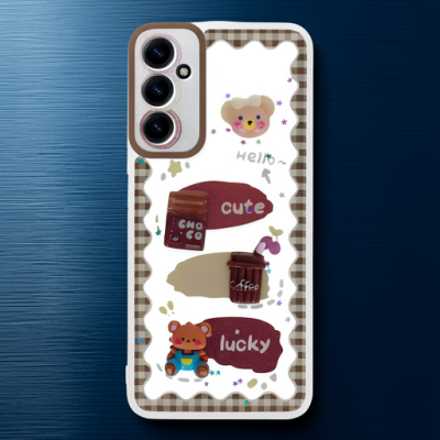 Samsung Galaxy A14 4g Kılıf Sweet Desenli Silikon Kapak - Şeffaf