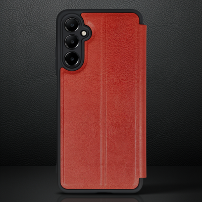 Samsung Galaxy A15 4g Kılıf Flip Cover - Kırmızı