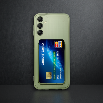 Samsung Galaxy A15 4g Kılıf Kart Şeffaf Silikon - Şeffaf