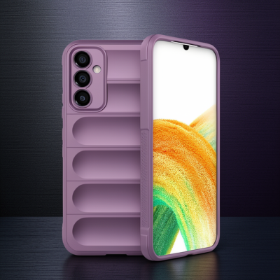 Samsung Galaxy A15 4g Kılıf Optimum Silikon - Mor
