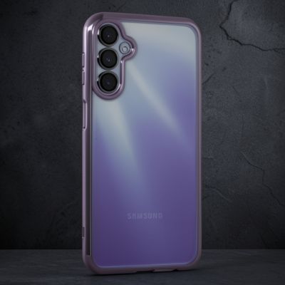 Samsung Galaxy A15 4g Kılıf Razer Lensli Silikon - Mor