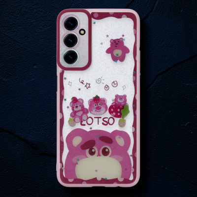Samsung Galaxy A15 4g Kılıf Sweet Desenli Silikon Kapak - Pembe