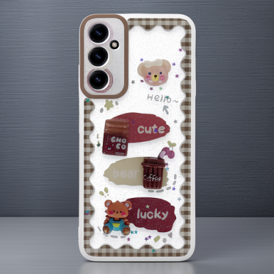 Samsung Galaxy A15 4g Kılıf Sweet Desenli Silikon Kapak - Şeffaf