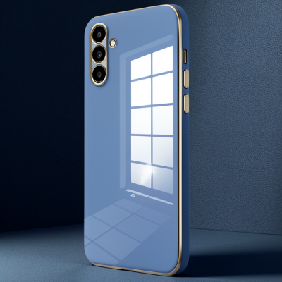 Samsung Galaxy A15 4g Kılıf Volet Silikon - Mavi
