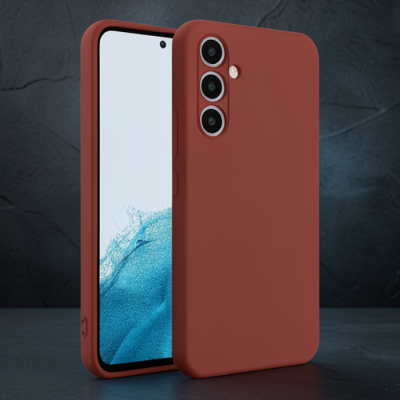 Samsung Galaxy A16 5g Kılıf First Silikon - Bordo
