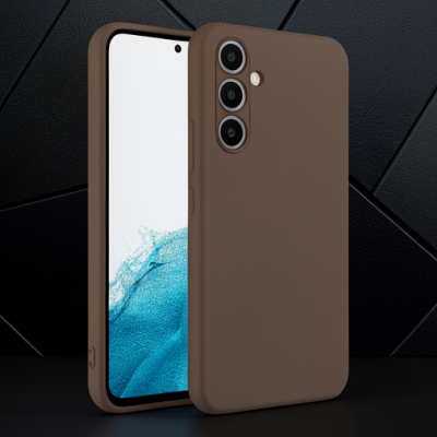 Samsung Galaxy A16 5g Kılıf First Silikon - Kahverengi