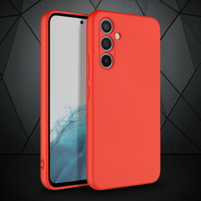 Samsung Galaxy A16 5g Kılıf First Silikon - Kırmızı