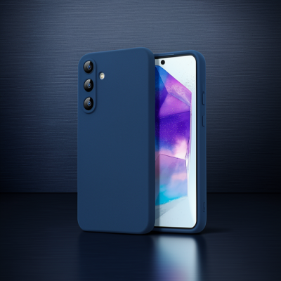 Samsung Galaxy A16 5g Kılıf Nano İçi Kadife Silikon - Lacivert