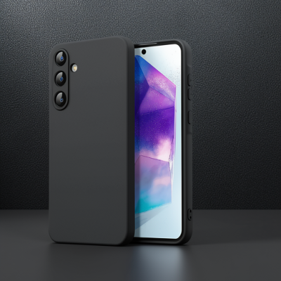 Samsung Galaxy A16 5g Kılıf Nano İçi Kadife Silikon - Siyah