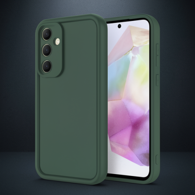 Samsung Galaxy A16 5g Kılıf Viera Silikon - Koyu Yeşil