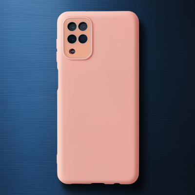 Samsung Galaxy A22 Kılıf Lansman Glass Kapak - Pembe