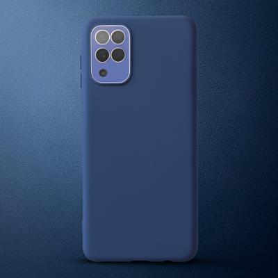 Samsung Galaxy A22 Kılıf Lansman Glass Kapak - Sky Blue