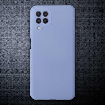 Samsung Galaxy A22 Kılıf Nano İçi Kadife Silikon - Lila