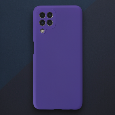Samsung Galaxy A22 Kılıf Nano İçi Kadife Silikon - Mor