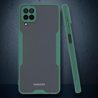 Samsung Galaxy A22 Kılıf Platin Silikon - Yeşil