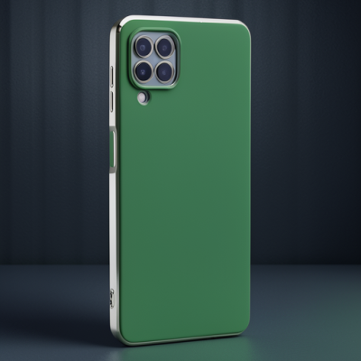Samsung Galaxy A22 Kılıf Volet Silikon - Açık Yeşil
