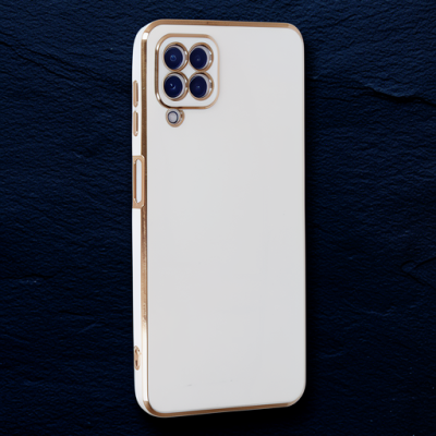 Samsung Galaxy A22 Kılıf Volet Silikon - Beyaz