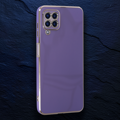 Samsung Galaxy A22 Kılıf Volet Silikon - Mor