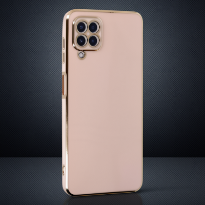 Samsung Galaxy A22 Kılıf Volet Silikon - Pembe