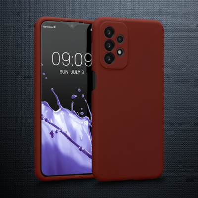 Samsung Galaxy A23 4g Kılıf First Silikon - Bordo