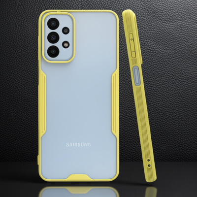Samsung Galaxy A23 4g Kılıf Platin Silikon - Sarı