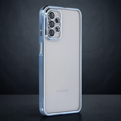 Samsung Galaxy A23 4g Kılıf Razer Lensli Silikon - Açık Mavi