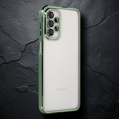 Samsung Galaxy A23 4g Kılıf Razer Lensli Silikon - Yeşil