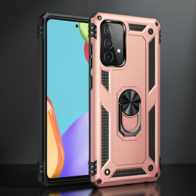 Samsung Galaxy A23 4g Kılıf Sofya Yüzüklü Silikon Kapak - Rose