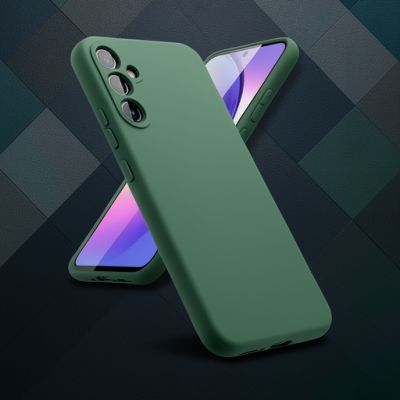 Samsung Galaxy A24 4g Kılıf First Silikon - Koyu Yeşil