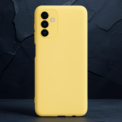 Samsung Galaxy A24 4g Kılıf Nano İçi Kadife Silikon - Sarı