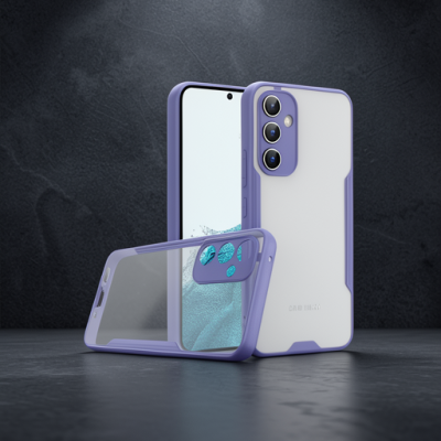 Samsung Galaxy A24 4g Kılıf Platin Silikon - Lila