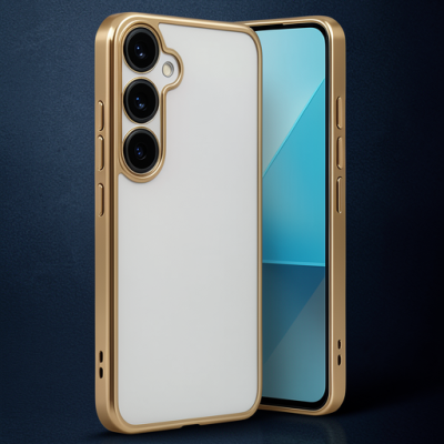 Samsung Galaxy A24 4g Prime Kılıf Razer Lensli Silikon - Gold