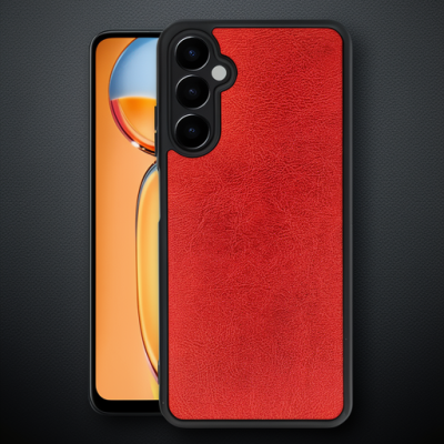 Samsung Galaxy A25 5g Kılıf Aras Deri Kapak - Kırmızı
