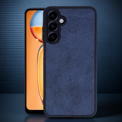 Samsung Galaxy A25 5g Kılıf Aras Deri Kapak - Lacivert