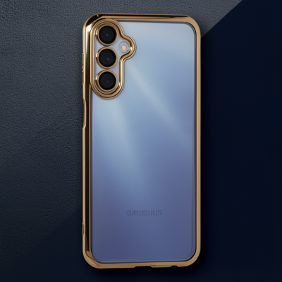 Samsung Galaxy A25 5g Kılıf Razer Lensli Silikon - Gold