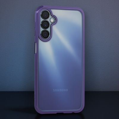 Samsung Galaxy A25 5g Kılıf Razer Lensli Silikon - Mor