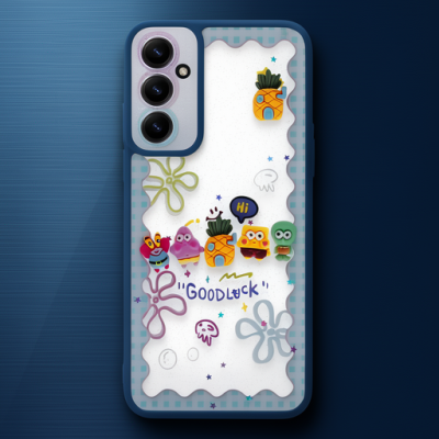 Samsung Galaxy A25 5g Kılıf Sweet Desenli Silikon Kapak - Açık Mavi