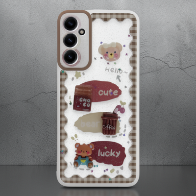 Samsung Galaxy A25 5g Kılıf Sweet Desenli Silikon Kapak - Şeffaf