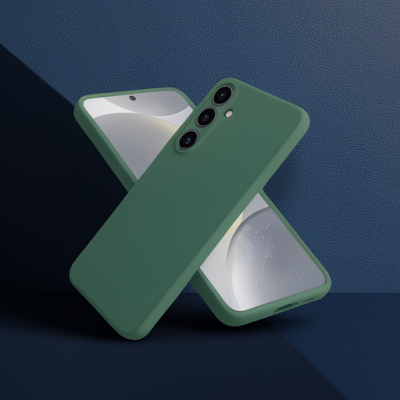 Samsung Galaxy A26 Kılıf First Silikon - Koyu Yeşil