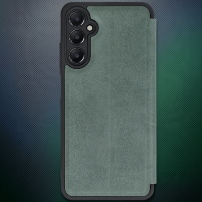 Samsung Galaxy A26 Kılıf Flip Cover - Koyu Yeşil