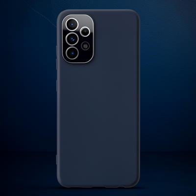 Samsung Galaxy A33 5g Kılıf Lansman Glass Kapak - Lacivert
