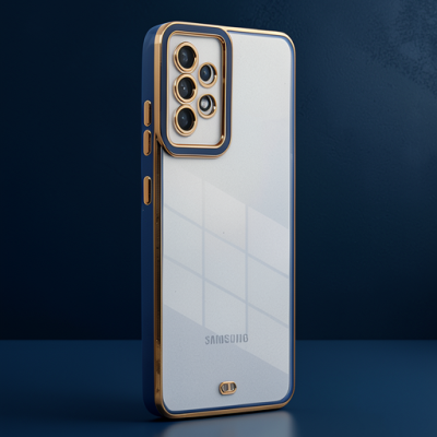Samsung Galaxy A33 5g Kılıf Liva Lens Silikon - Mavi