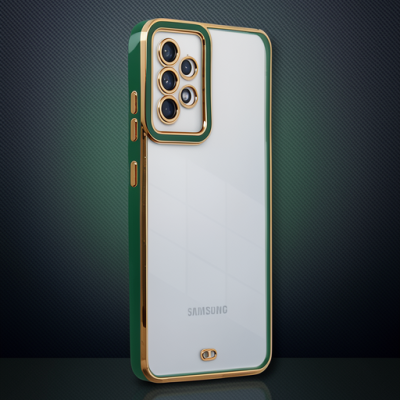Samsung Galaxy A33 5g Kılıf Liva Lens Silikon - Yeşil